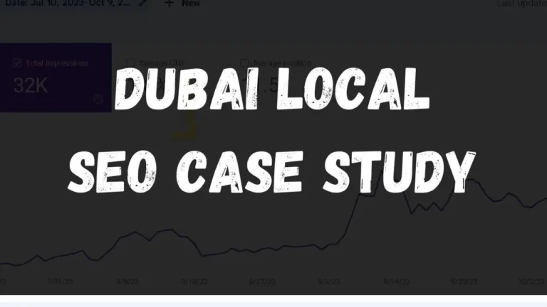 Dubai Local SEO Case Study